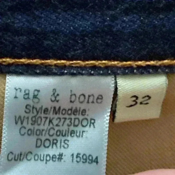 RAG & BONE DORIS WOMENS  SIZE 32 CUTOFF JEAN SHORTS GOOD CLEAN CONDITION - Picture 13 of 13